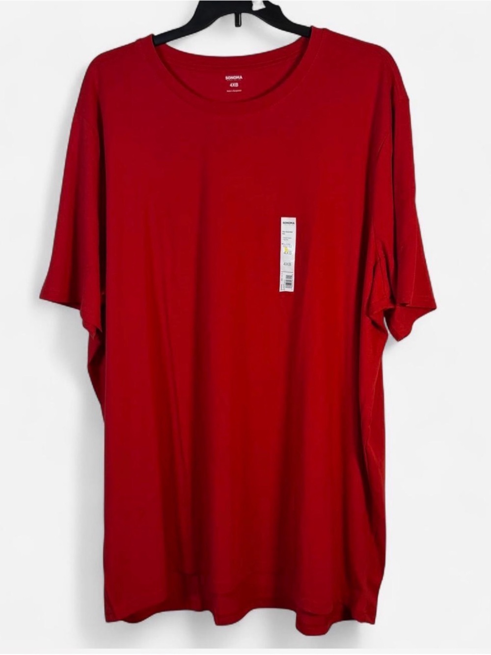Sonoma Men's Red Crew Neck T-Shirt 4XB